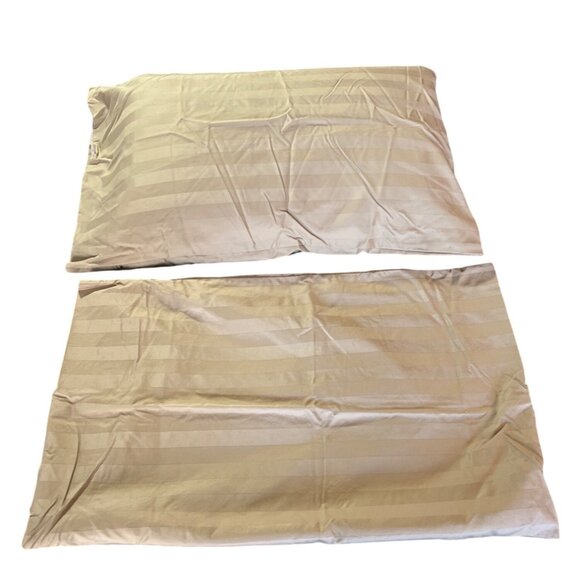 Members Mark Hotel Premier Collection Queen Beige Cotton Pillowcases 77h - Picture 2 of 4